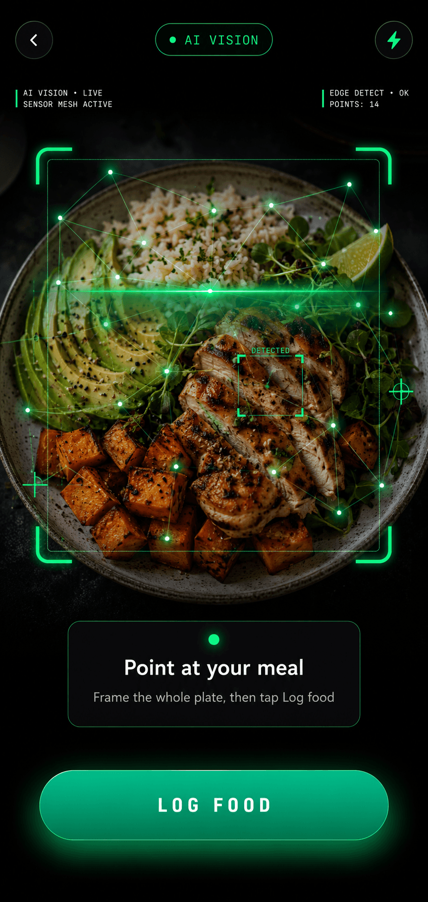 Camera meal logging