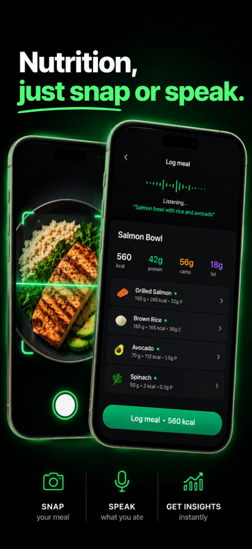 Nutrition — snap or speak your meal
